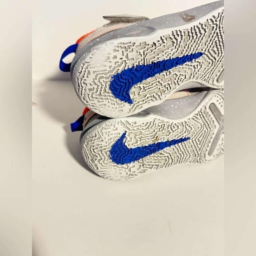 Nike Kids White and Orange Sneakers